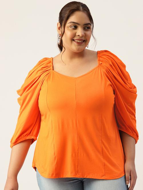 women's straight sweetheart neck top - 19868334 - Standard Image - 0