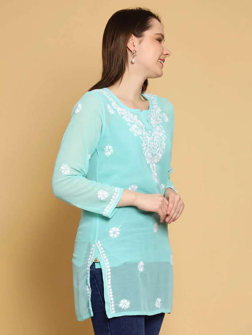 women hand embroidered straight kurti  - 19868564 -  Standard Image - 1