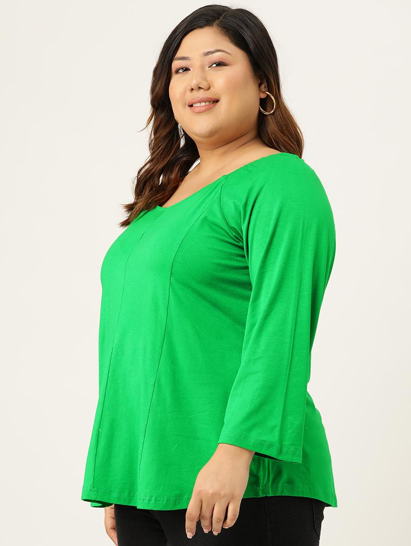 women's a line round neck top - 19868653 -  Standard Image - 1