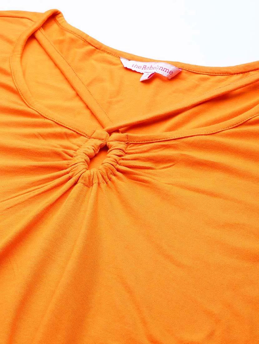 women's a line key hole neck top - 19868679 - Standard Image - 4