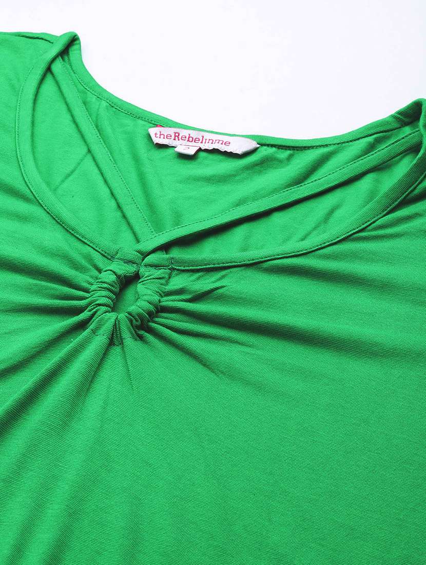 women's a line key hole neck top - 19868680 -  Standard Image - 4