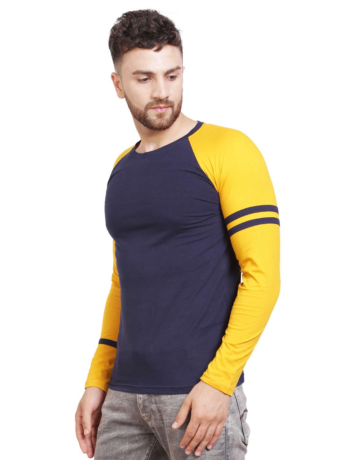 color blocked raglan t-shirt - 19868808 -  Standard Image - 1