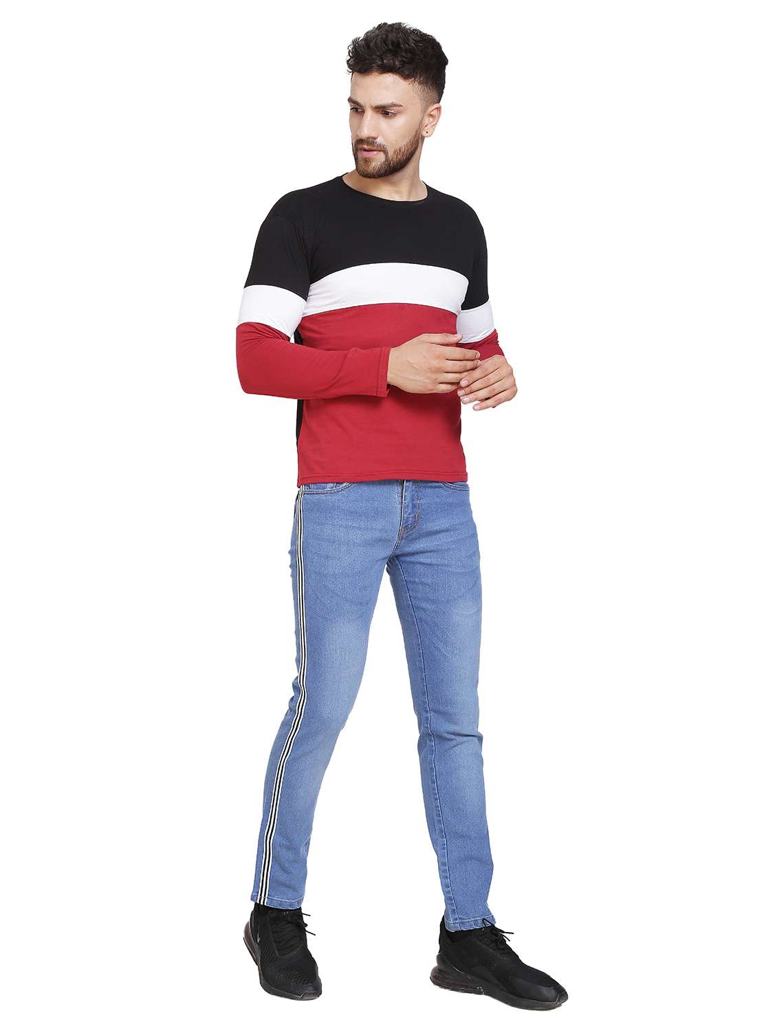 men printed long sleeves t-shirt - 19868815 -  Standard Image - 4