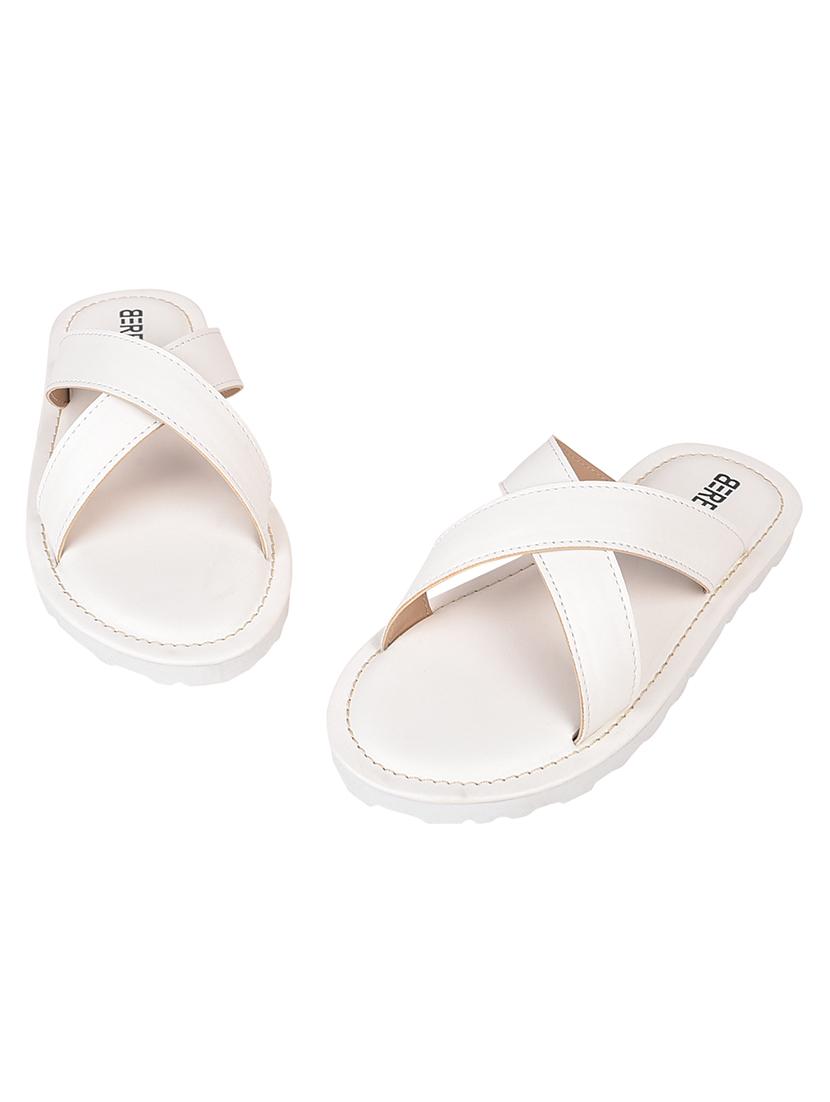 white synthetic sandals - 19868883 - Standard Image - 1