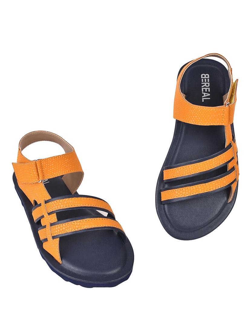 yellow synthetic sandals - 19868893 - Standard Image - 1