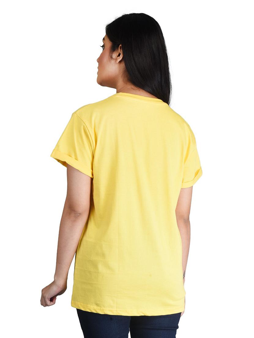 women's plain round neck t-shirt - 19869082 - Standard Image - 1