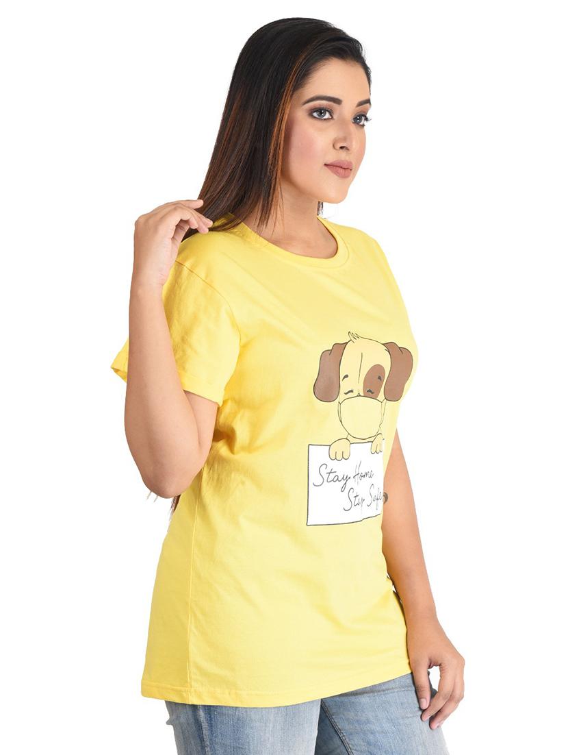 round neck printed regular tee - 19869087 - Standard Image - 1