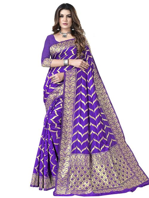 women's banarasi saree with blouse - 19870565 -  Standard Image - 0