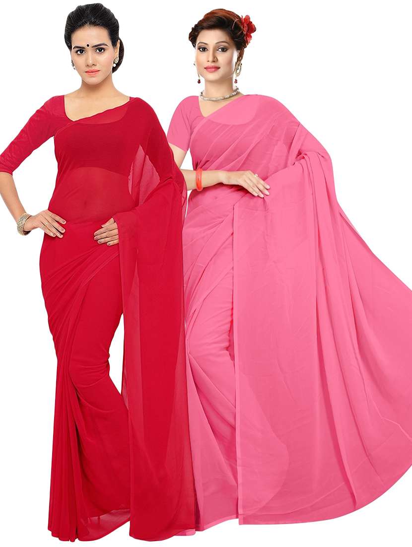women's saree combo with blouse