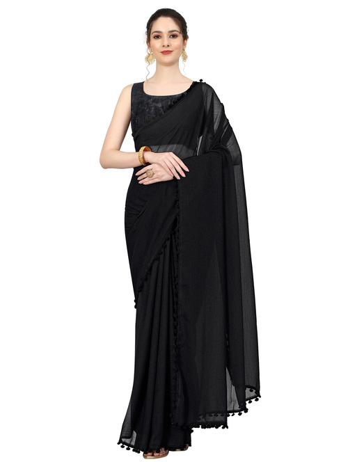 women solid plain saree with blouse - 19870701 -  Standard Image - 0