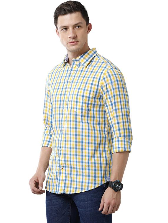 men checkered cotton casual shirt - 19871241 - Standard Image - 1
