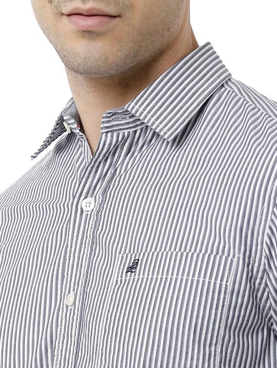 grey cotton blend casual shirt - 19871275 - Standard Image - 4