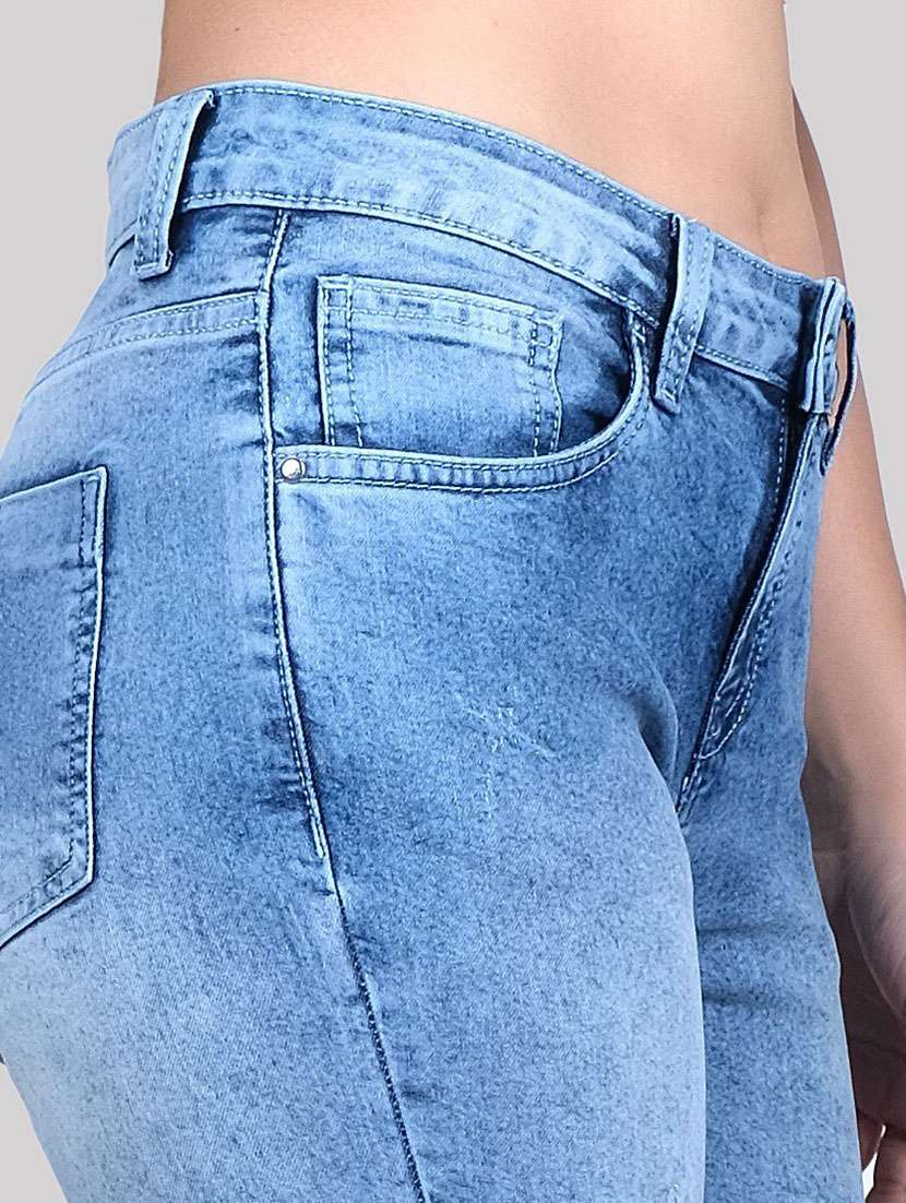 blue stone wash boot cut jeans - 19871786 - Standard Image - 4