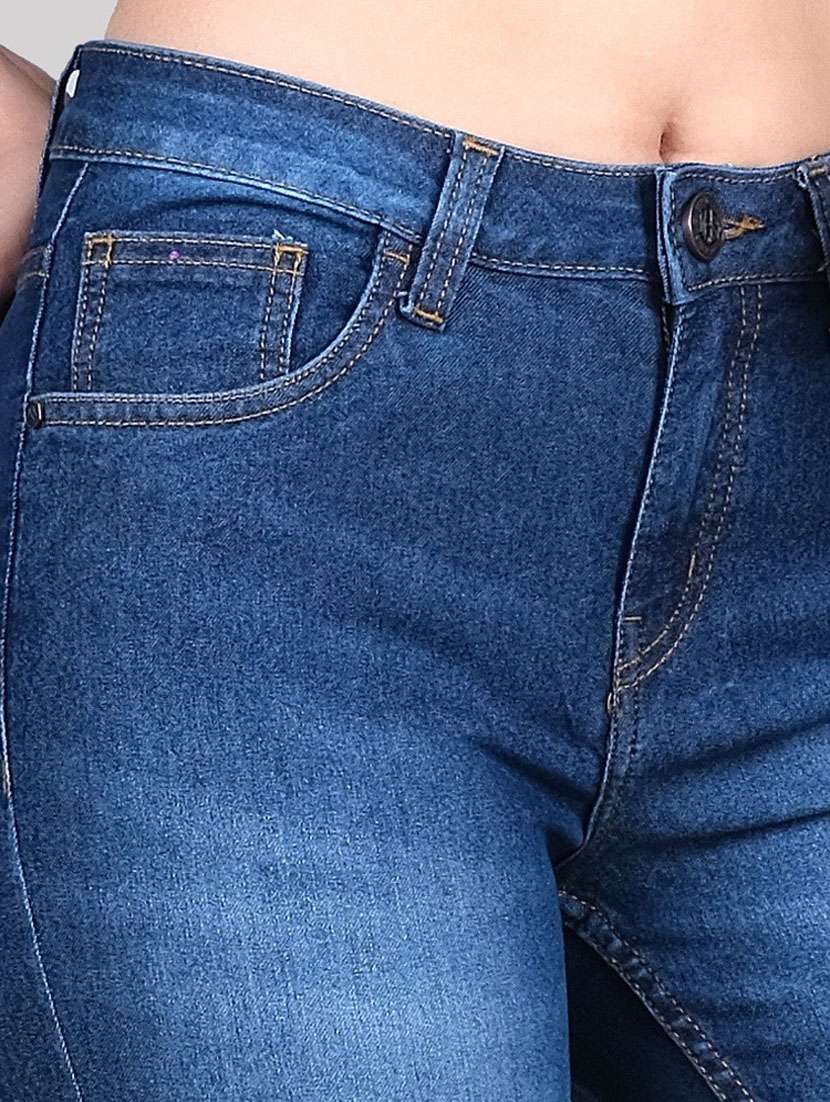 blue stone wash bootcut jeans - 19871789 -  Standard Image - 4