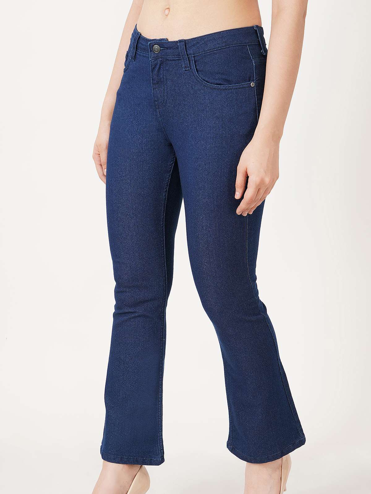 blue mid rise bootcut jeans - 19871814 -  Standard Image - 1