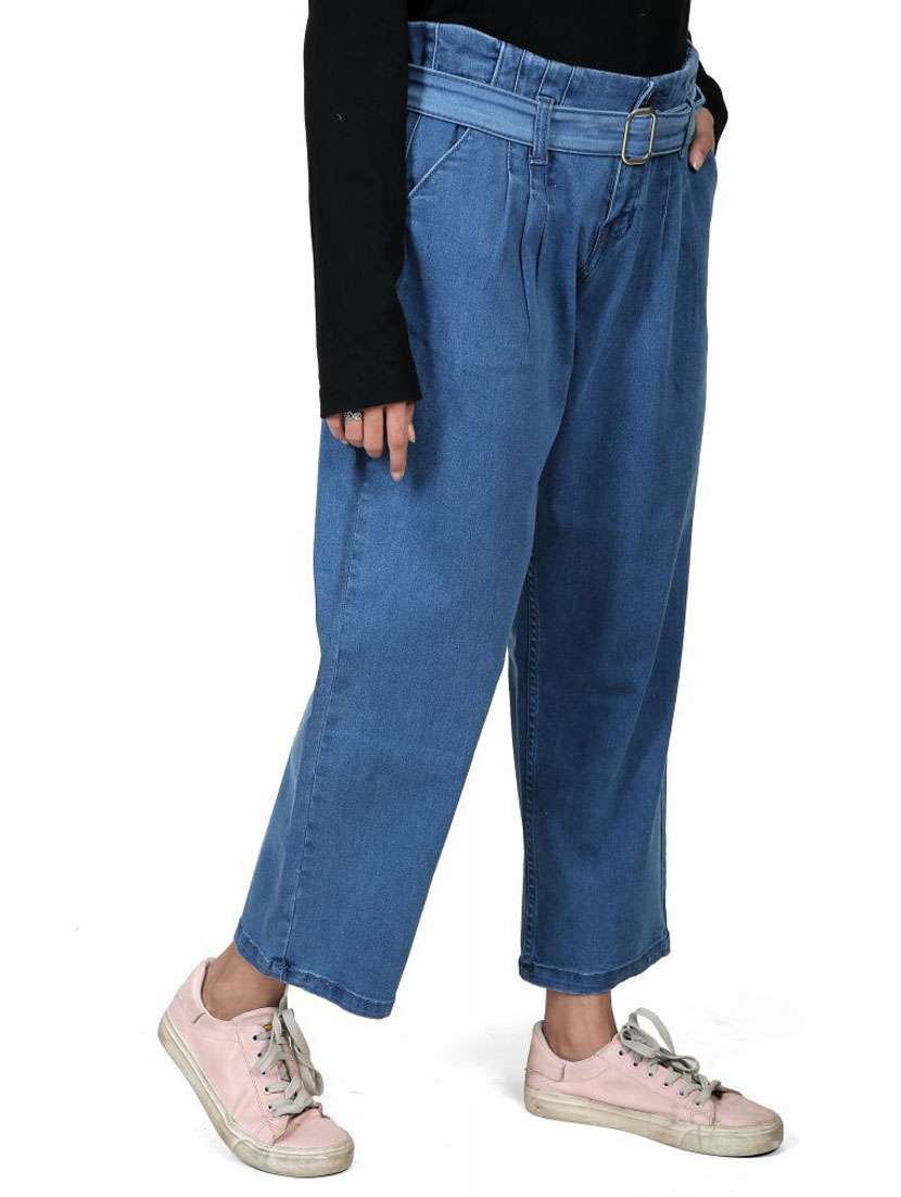 blue mid rise regular fit jeans - 19871822 -  Standard Image - 1
