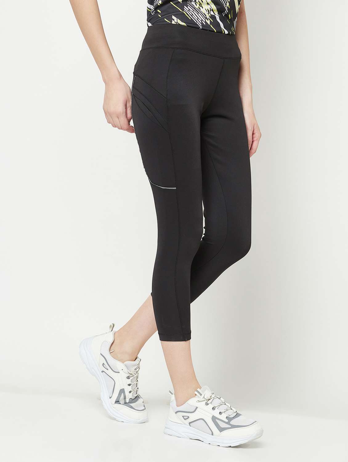 mid rise solid capri - 19872143 -  Standard Image - 1