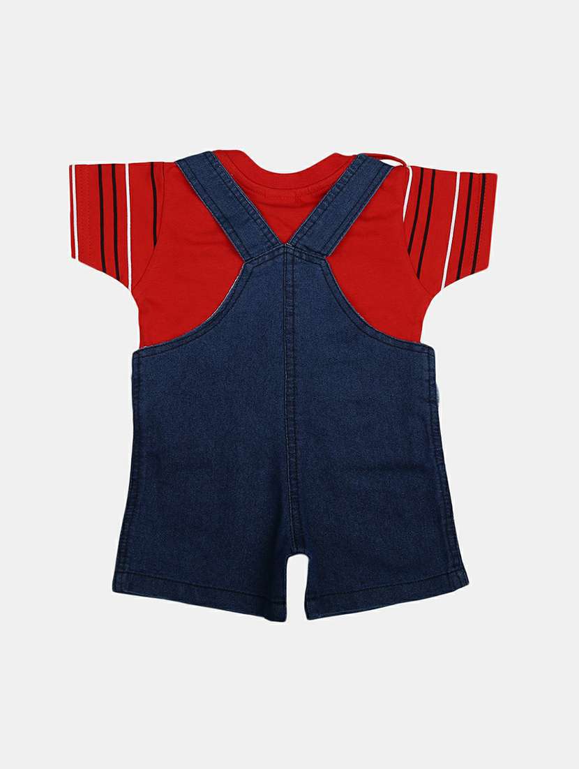 boys denim dungaree set - 19872504 -  Standard Image - 1