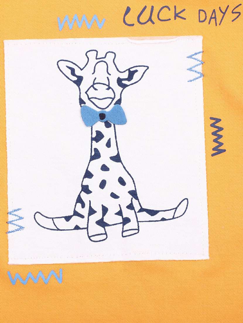 boys giraffe print shorts set - 19872517 -  Standard Image - 4