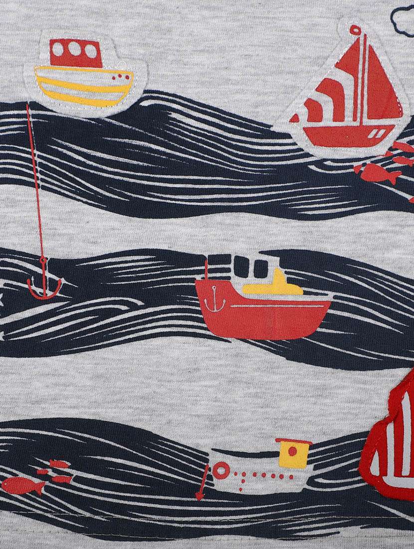 boys printed t-shirt with shorts set - 19872819 -  Standard Image - 4