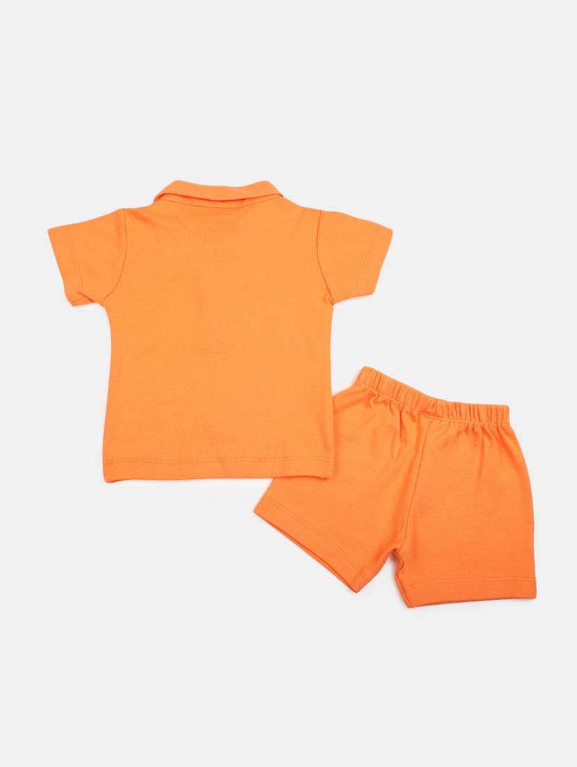 boys shirt collar printed short set - 19872829 -  Standard Image - 1