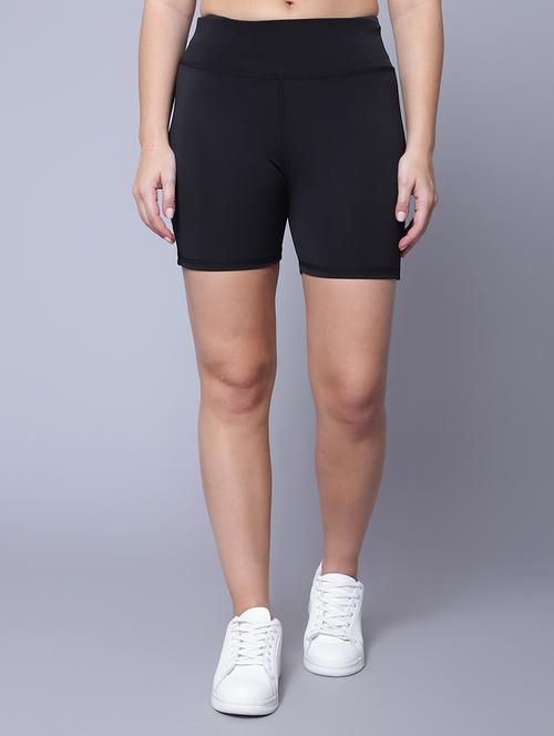 mid rise solid regular shorts - 19874008 -  Standard Image - 0
