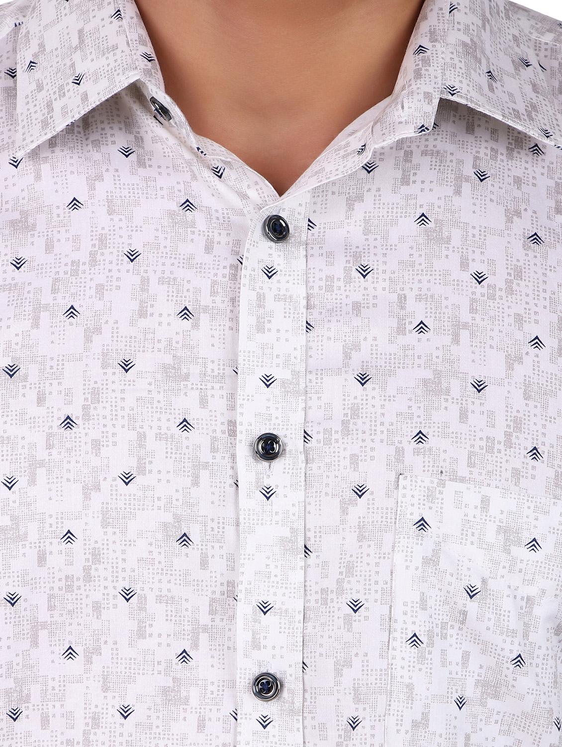 mens printed casual shirt - 19874661 - Standard Image - 4
