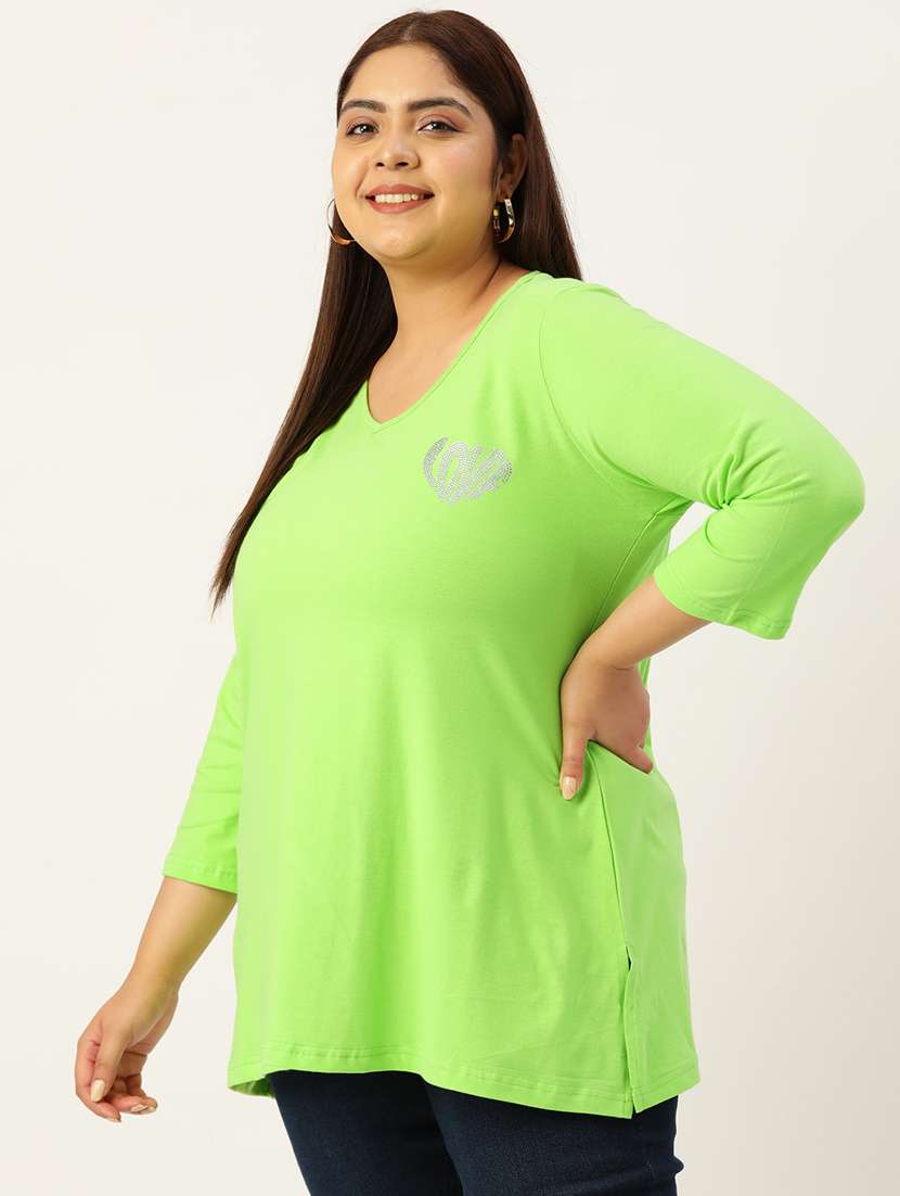 women's plain v neck t-shirt - 19874760 -  Standard Image - 1