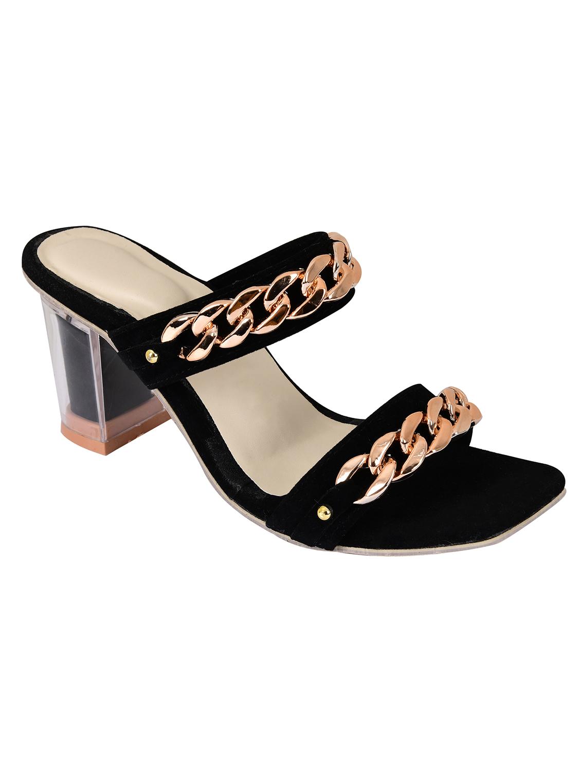 black suede slip on sandals - 19874821 - Standard Image - 1