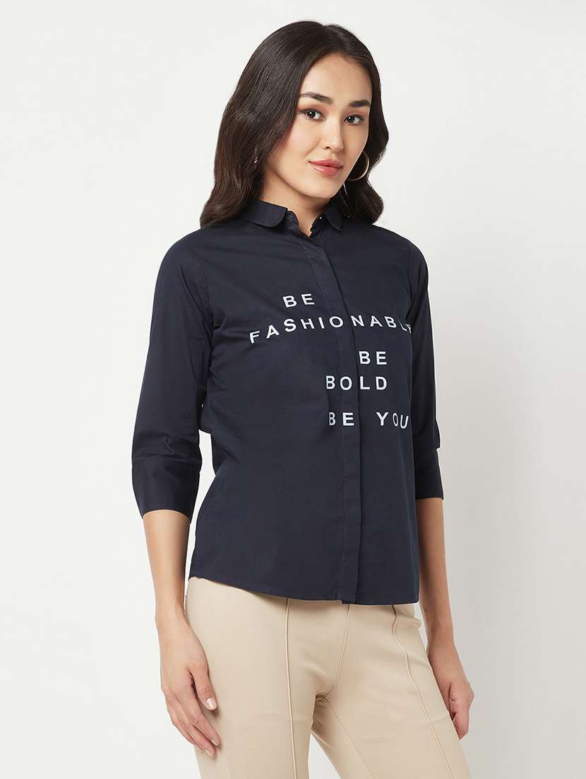 black printed regular shirt - 19874844 -  Standard Image - 1