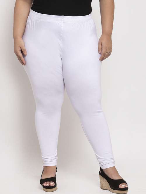 white cotton leggings - 19874852 - Standard Image - 0