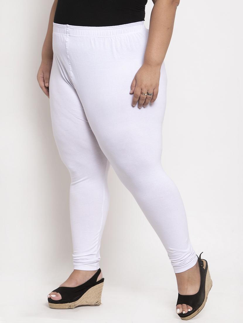 white cotton leggings - 19874852 - Standard Image - 1