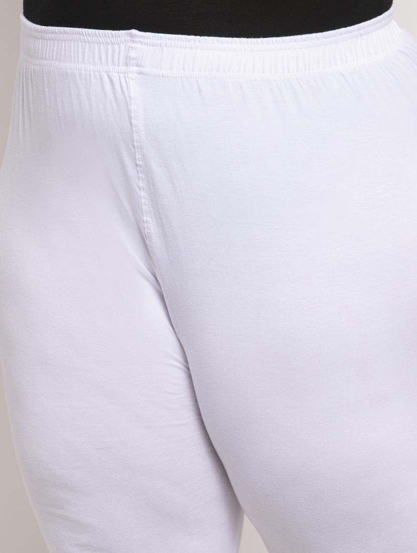 white cotton leggings - 19874852 - Standard Image - 4