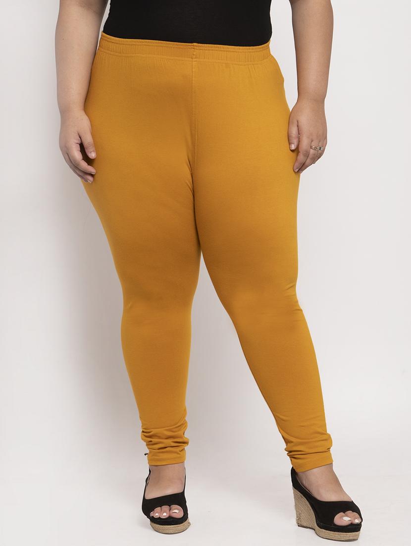 yellow cotton leggings - 19874855 -  Zoom Image - 0