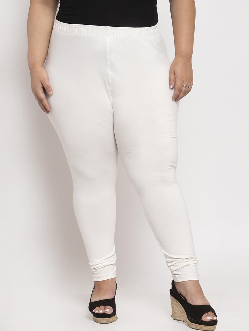 white cotton leggings - 19874856 -  Zoom Image - 0