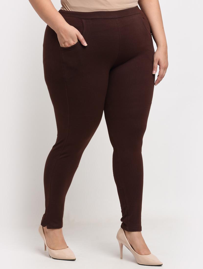 brown cotton leggings - 19874865 -  Standard Image - 1