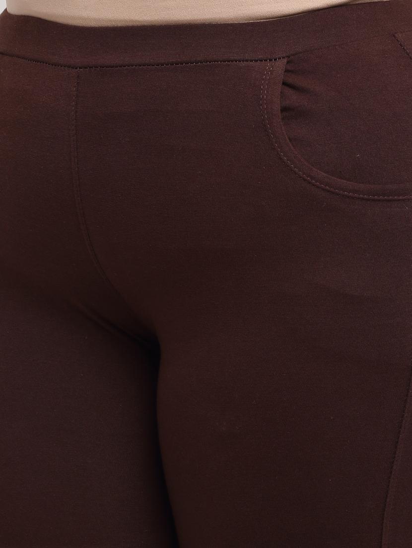 brown cotton leggings - 19874865 - Standard Image - 4