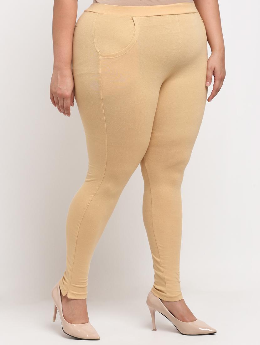 beige cotton leggings - 19874867 - Standard Image - 1