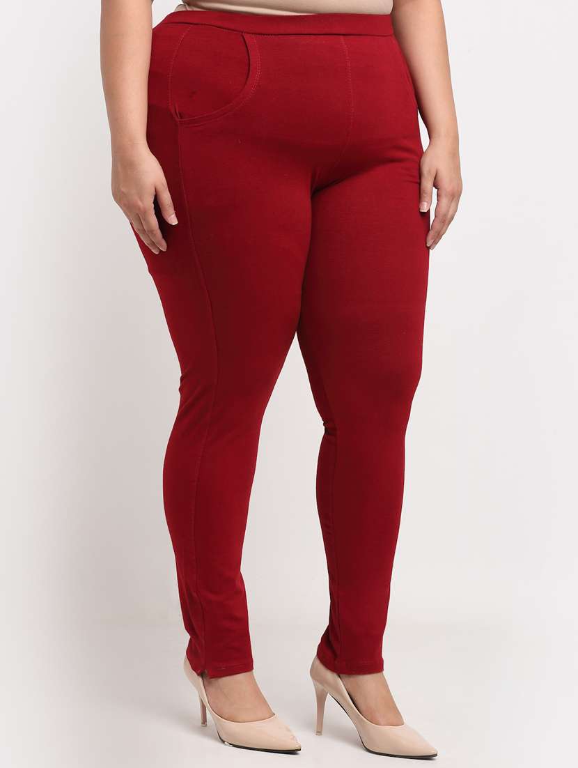 red cotton leggings - 19874868 -  Standard Image - 1