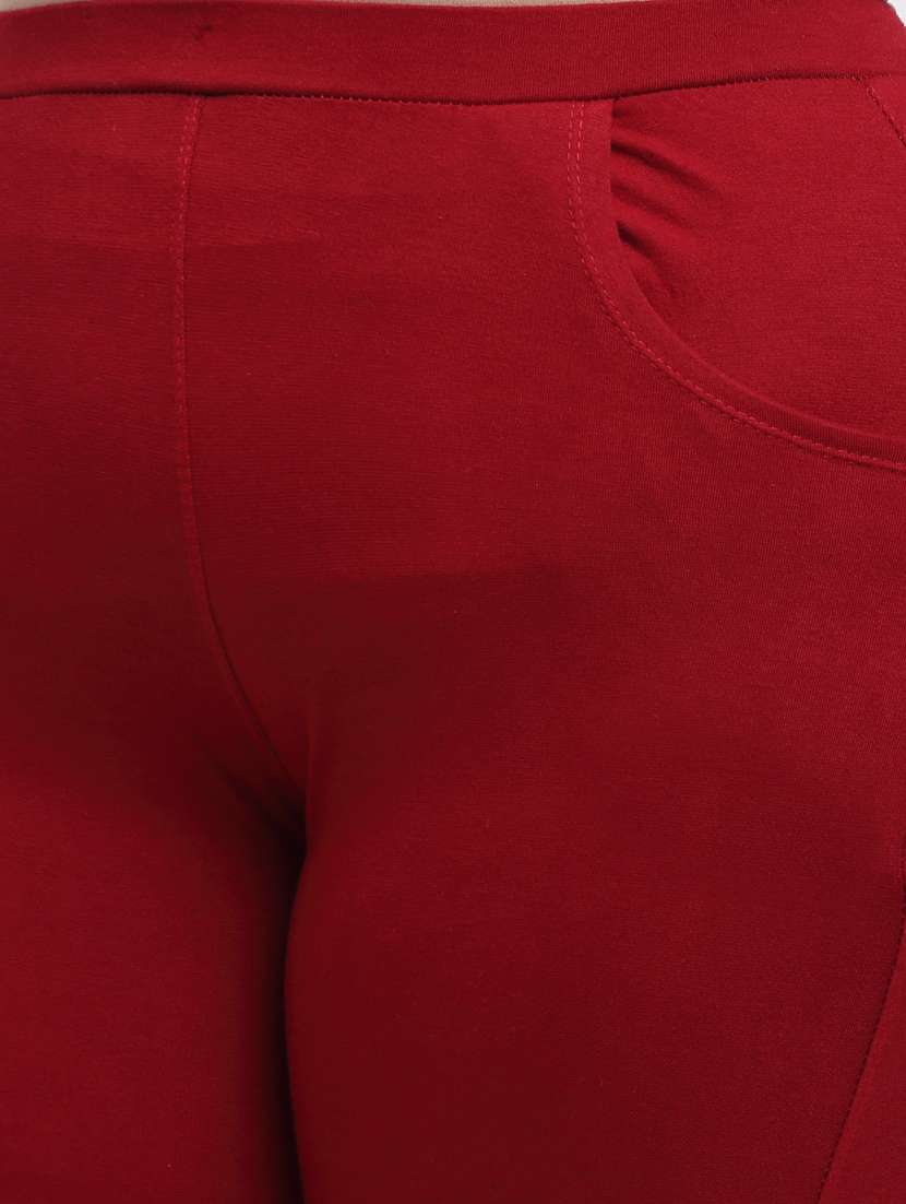 red cotton leggings - 19874868 -  Standard Image - 4