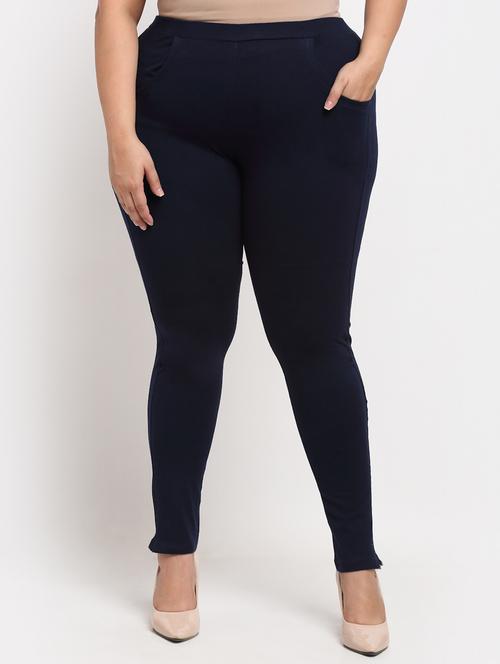 navy blue cotton leggings - 19874871 - Standard Image - 0