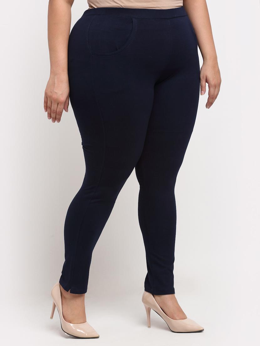 navy blue cotton leggings - 19874871 - Standard Image - 1
