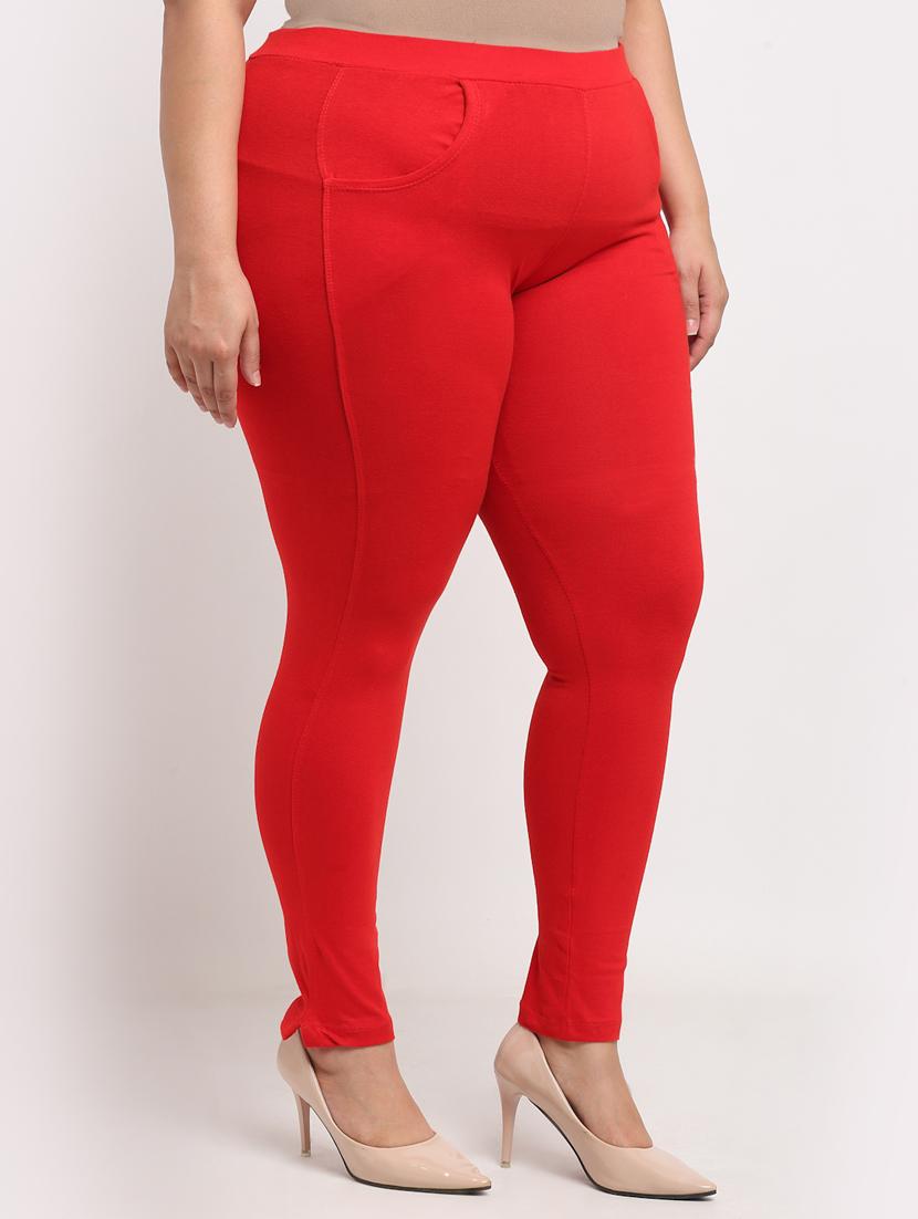 red cotton leggings - 19874875 -  Standard Image - 1