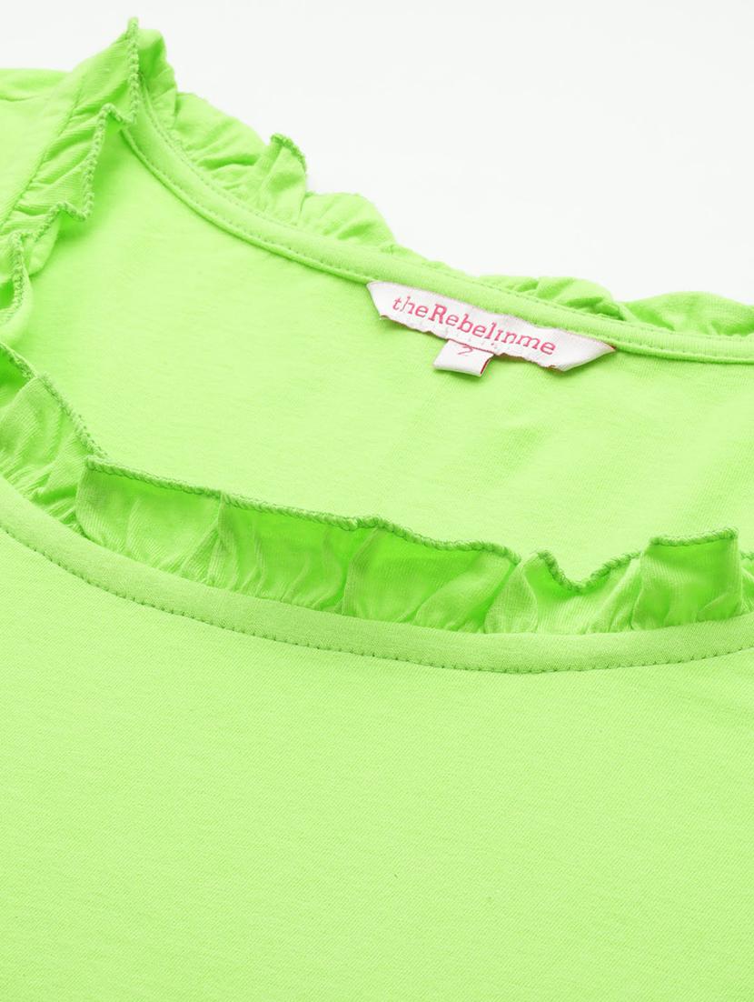 women's straight round neck top - 19874958 - Standard Image - 4