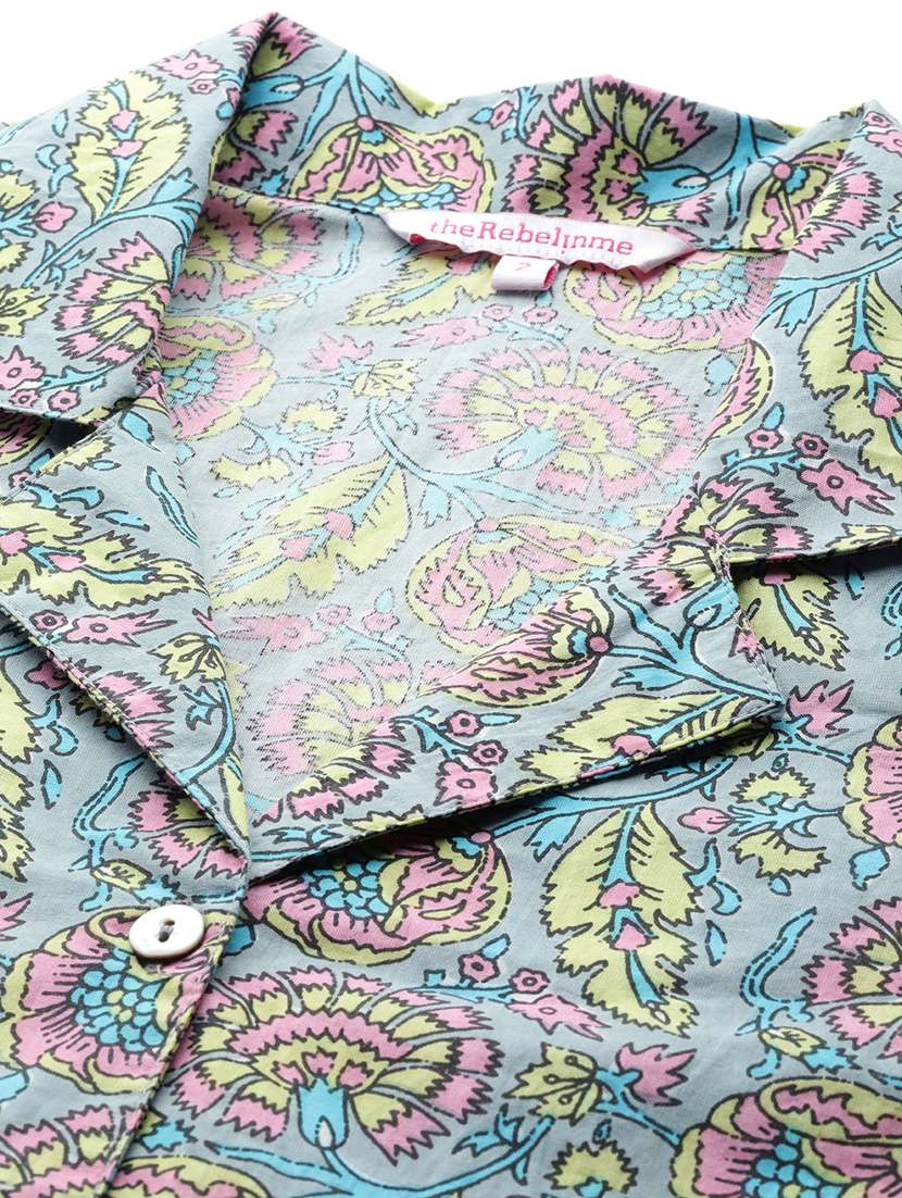women printed cotton plus size shirt - 19875846 - Standard Image - 4