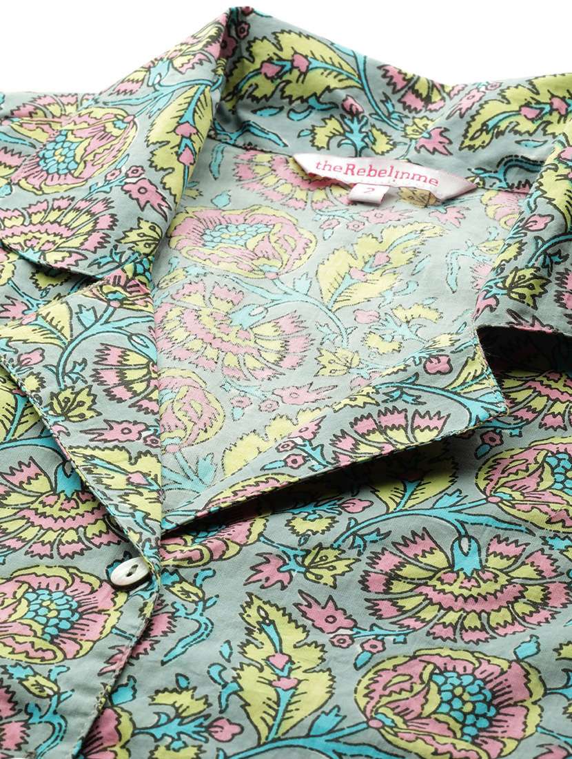 women printed cotton plus size shirt - 19875855 - Standard Image - 4