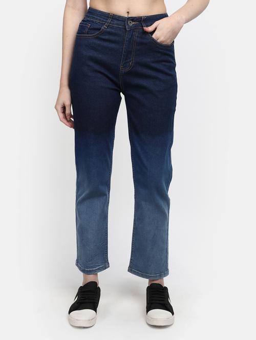 women's plain straight fit jeans - 19875861 - Standard Image - 0