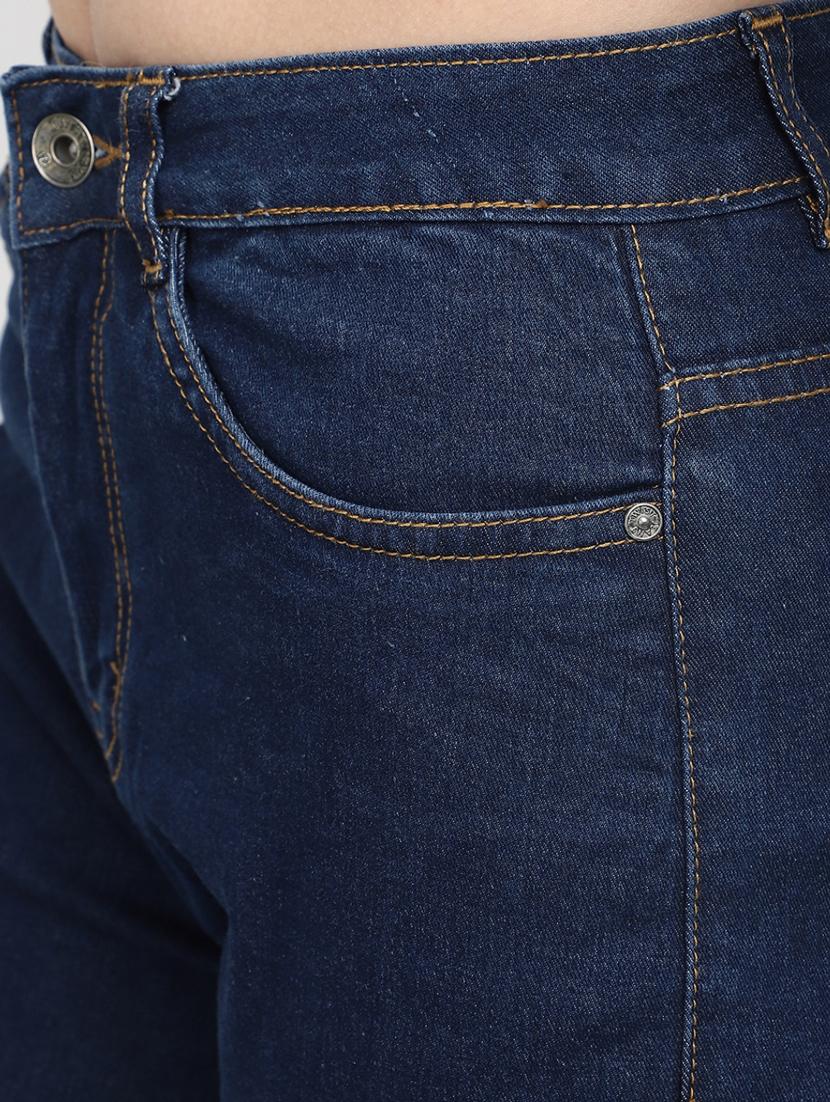 women's plain straight fit jeans - 19875861 - Standard Image - 4