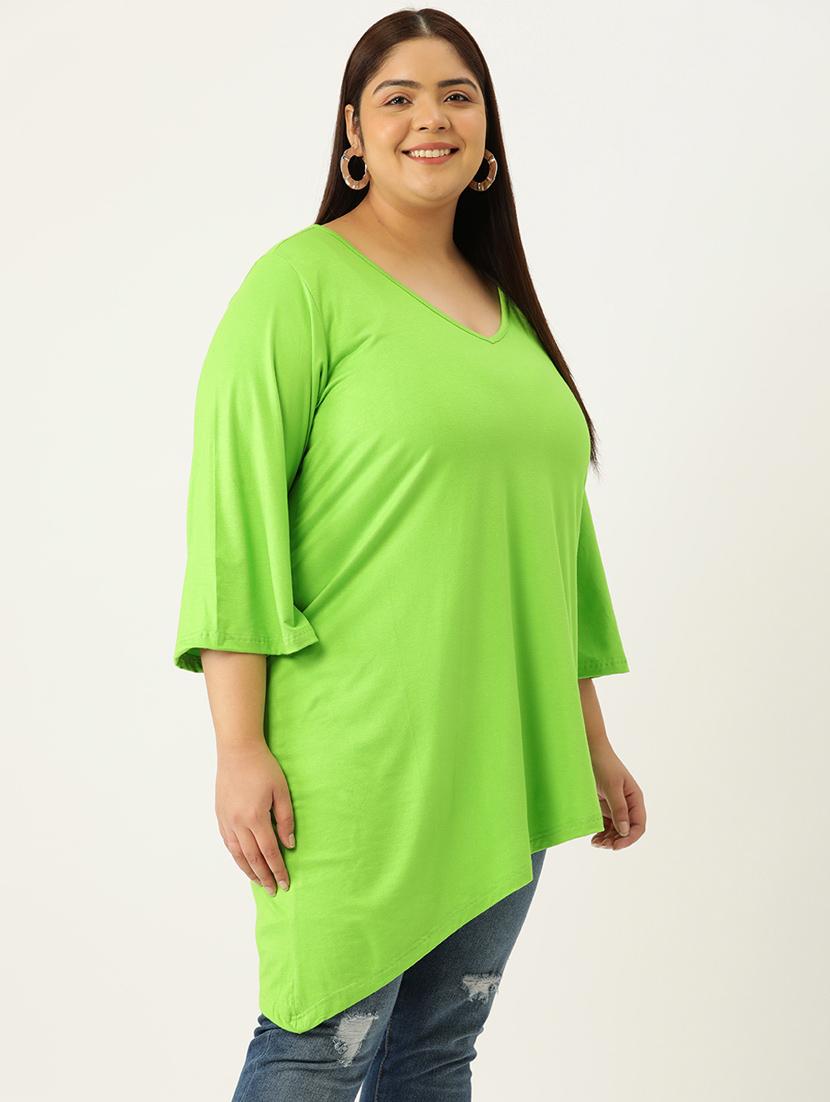 women's asymmetric v neck top - 19876351 -  Standard Image - 1