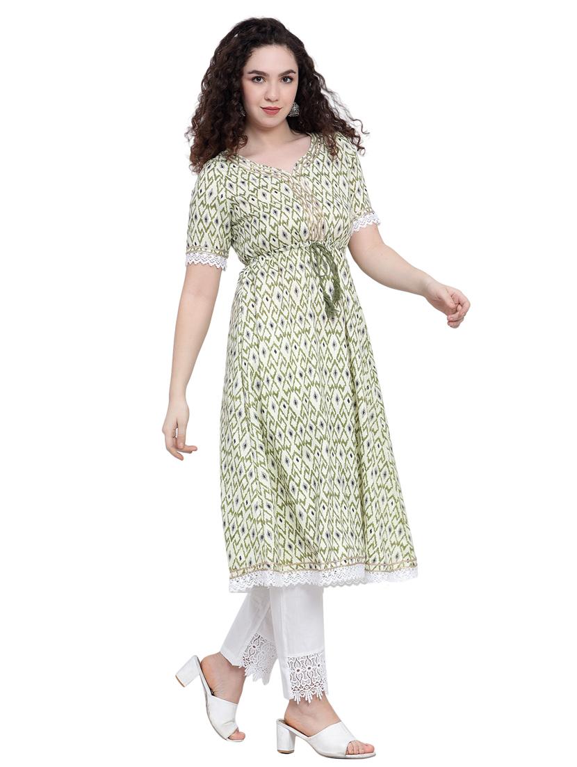 women's flared kurta - 19876510 -  Standard Image - 1